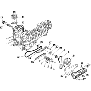 Pompa olio Vespa GTS 250 ie 2005-2009 (con ABS)