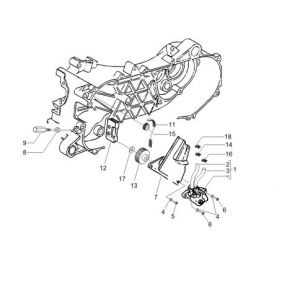 Pompa olio Vespa LXV 50 2 tempi