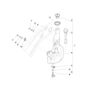 Serbatoio olio Vespa Primavera 50 2 tempi AC