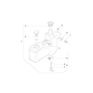 Serbatoio olio AC 2 tempi Piaggio Zip 2000