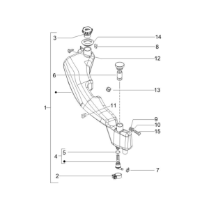 Serbatoio olio Piaggio NRG Power DD 50 2 tempi LC 2007-2017