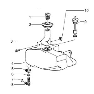 Serbatoio olio Piaggio Zip RST 50 2 tempi AC