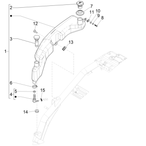 Serbatoio olio Piaggio NRG Power 50 2 tempi LC Euro 4