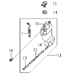 Serbatoio olio blu Sym DD50