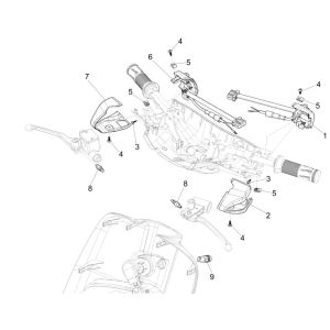 Interruttori - pulsanti Vespa Sprint 125 3V IE ABS