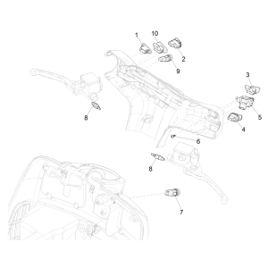 Interruttori - pulsanti Vespa GTS 125 IE ABS Euro 5 2021
