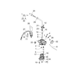 Carburatore Piaggio Fly 50 2 tempi AC