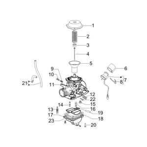 Carburatore Piaggio New Fly 4 tempi 2V