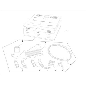 Pacchetto manutenzione Piaggio Beverly 300 IE ABS Euro 4 2016-2020