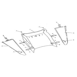 Carena inferiore - Minigonne laterali AGM GT blu