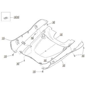 Parabrezza per moto - Underspoiler Aprilia Habana 2 tempi (motore Morini) 1999-2004