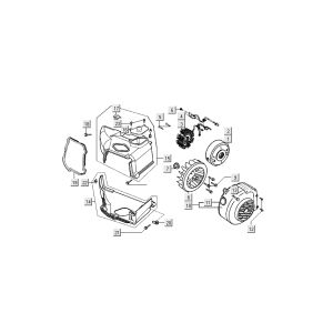 Accensione - Statore - Volano - Tappi di raffreddamento Kymco Filly 4 tempi argento