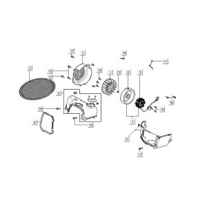Accensione - Statore - Volano Kymco Carry 50i 4 tempi Euro 4 nero lucido