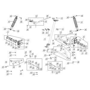 Sospensioni del motore Kymco MXU 500