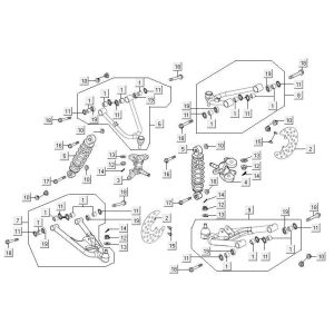 Sospensione del motore Kymco MXU 300R