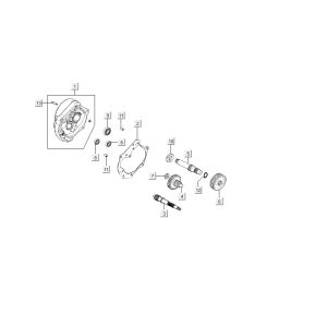 Teething - Cambio Kymco Carry a 4 tempi nero