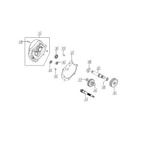 Dentizione - Cambio a 4 tempi Kymco Delivery nero