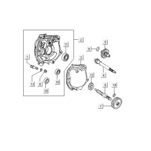 Dentizione - Trasmissione Kymco Vitality 50 2 tempi AC argento perlato