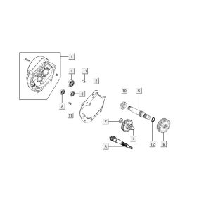 Denti - Trasmissione Kymco VP50 4 tempi Actecho argento