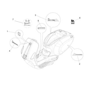 Stemmi - Adesivi Vespa Primavera 50 4 tempi 4V