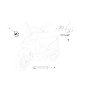 Stemmi - Adesivi Piaggio New Fly 4 tempi 2V