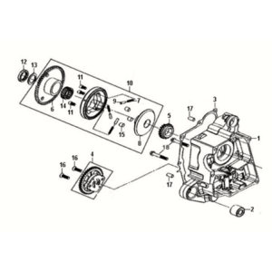 Pompa olio carter R. assy Sym Fiddle III 50 E3