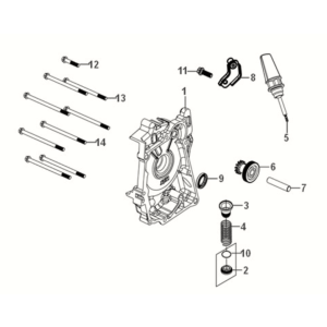Coperchio carter R. Sym Orbit III 50 E5