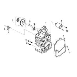 R. crank case Sym Joymax Z 125 E4