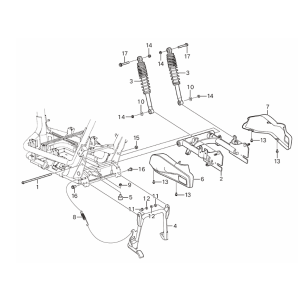 Ammortizzatori posteriori Yadea Voltguard