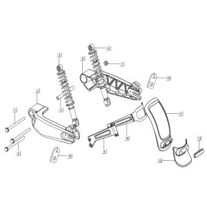 Ammortizzatore - forcella posteriore NIU N1S