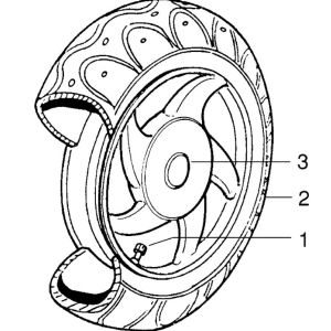 Ruota posteriore Piaggio Zip RST 50 2 tempi AC