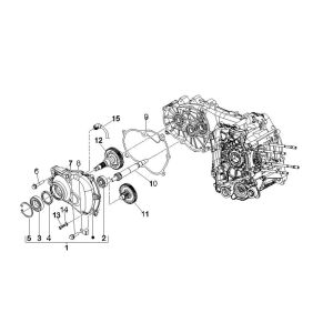 Ingranaggio - Trasmissione Vespa GTV 250 IE 4V