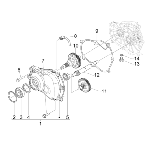 Ingranaggi - Trasmissione Piaggio Beverly 125 RST 4V Euro 3 2010-2015