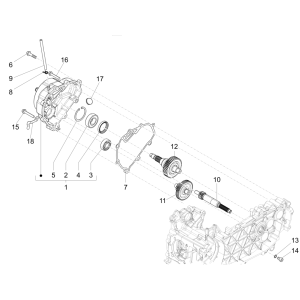 Ingranaggi - Trasmissione Vespa Sprint 125 3V IE ABS