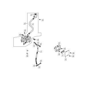 Cilindro freno Kymco Maxxer 90 Black
