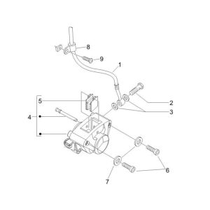 Pinza freno - Tubo freno - Pastiglie freno Piaggio Zip 2000 4 tempi AC