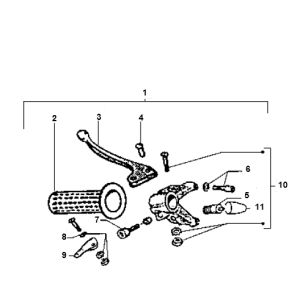 Leva freno Piaggio Ciao