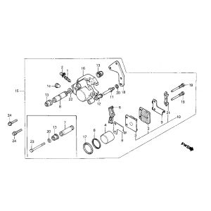Cilindro freno - Pastiglie freno Honda MB80