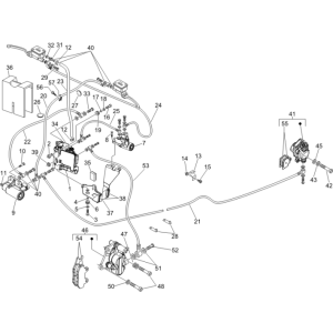 Pinza freno - Pastiglie freno - Tubo freno Vespa GTS 250 ie 2005-2009 (con ABS)