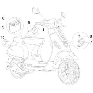 Ricambi elettrici Vespa S 50 4-stroke 4V AC