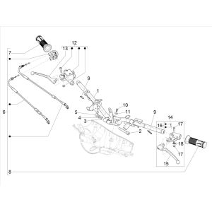 Pinza freno - Pastiglie freno - Tubo freno Vespa Elettrica 25km/h SCH Euro 5 2021