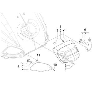 Indicatori di direzione posteriori - Fanale posteriore Vespa S 50 4 tempi 2V 25km/h