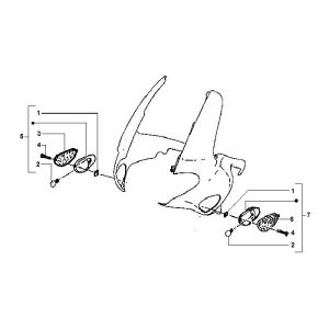 Indicatori anteriori Gilera Runner 50 2 tempi LC 1998-2005