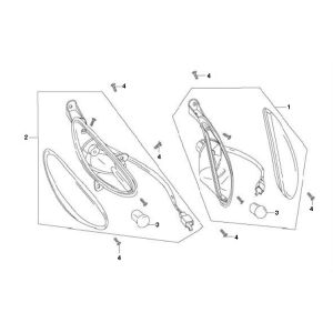Indicatori anteriori Znen ZN50QT-11 4 tempi