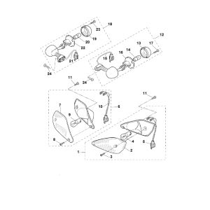 Indicatori LC Yamaha Aerox 50 a 2 tempi