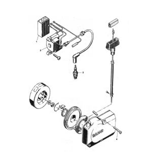 Accensione - Statore - Avviamento manuale del volano Sachs