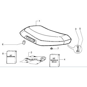 Sella Piaggio Zip RST 50 2 tempi AC