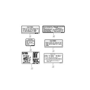 Adesivi di sicurezza e di avvertenza Kymco Grand Dink 2-stroke Silver