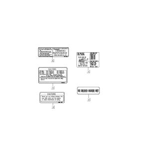 Adesivi di sicurezza e di avvertenza Kymco Super9 50 2 tempi AC nuovo modello rosso