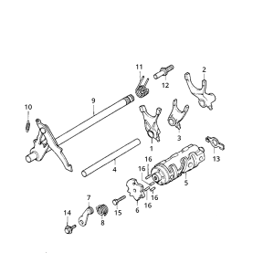 Asse di commutazione Honda MB/MT/MTX/MBX 80